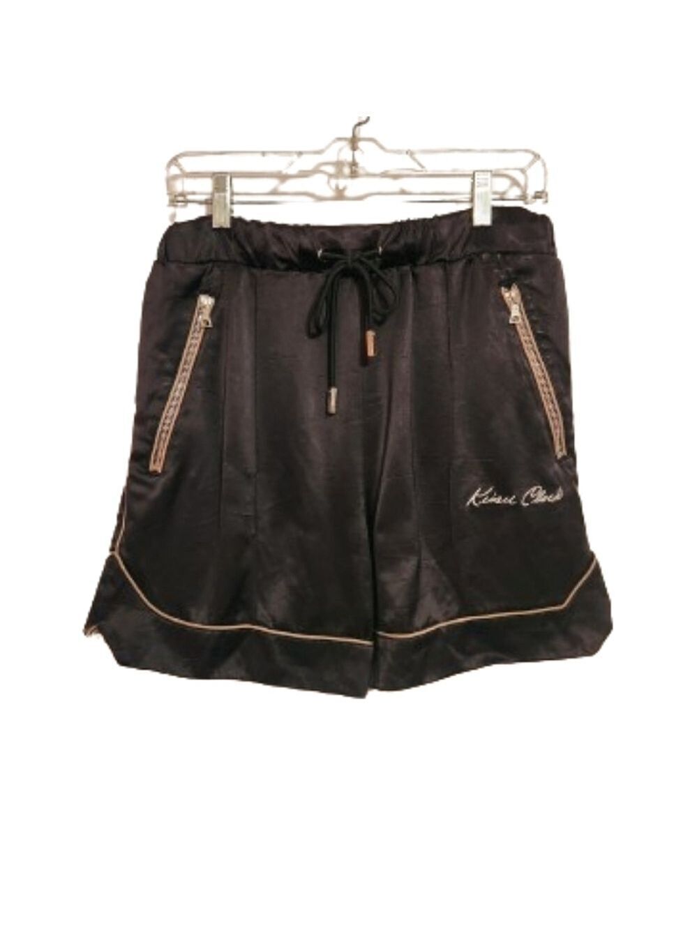 Keiser Clark Reversible Satin Track Shorts Brown Small